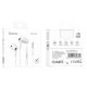 Дротові навушники HOCO M101 Pro Crystal sound wire-controlled with mic 3.5mm White